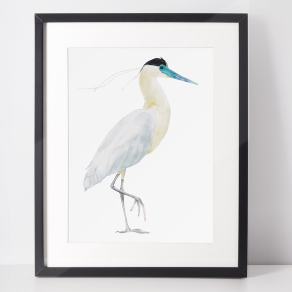 Other - Wall Art White Bird Portrait Print Unframed